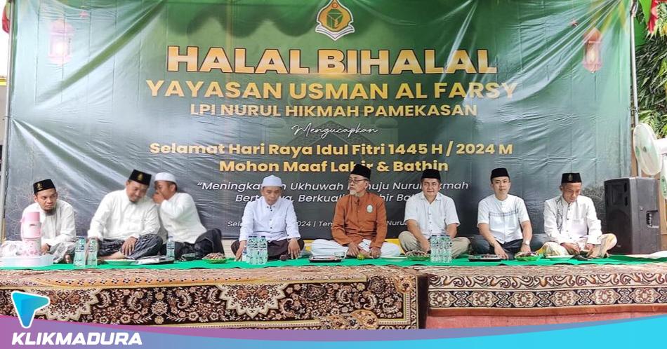 Yayasan Usman Al Farsy LPI Nurul Hikmah Gelar Halalbihalal, Penuh Khidmat dan Kehangatan