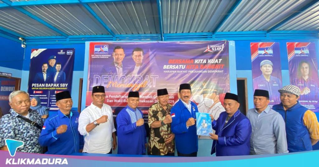 Bukan Kaleng-kaleng, Mantan Gubernur Jatim Bintang Dua Antar Gus Acing Lamar Bacabup&nbsp;Pamekasan