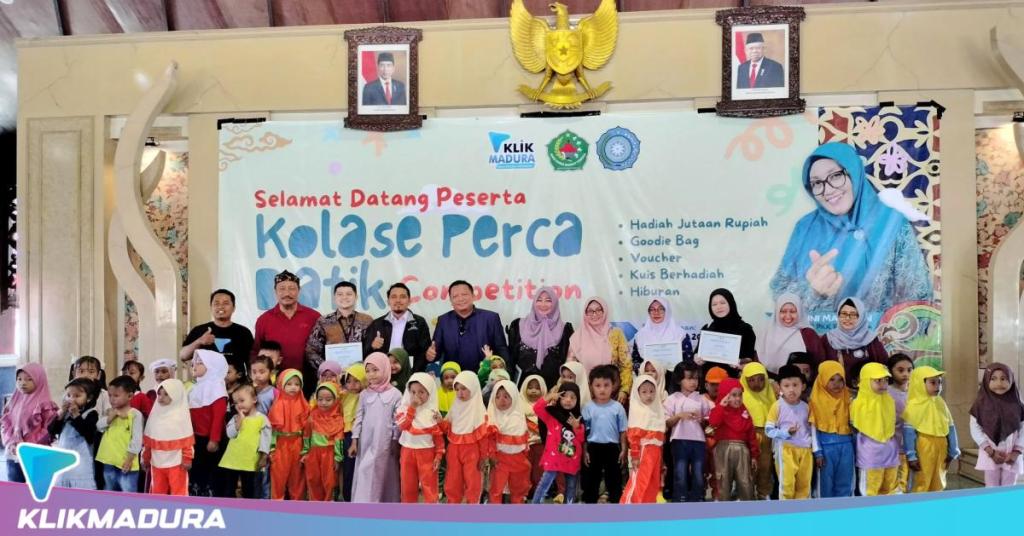 300 Siswa KB dan TK Pamekasan Meriahkan Kolase Perca Batik Competition
