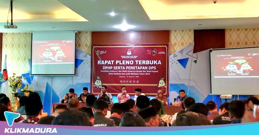 KPU Sampang Tetapkan 737.682 Daftar Pemilih Sementara Pilkada 2024   