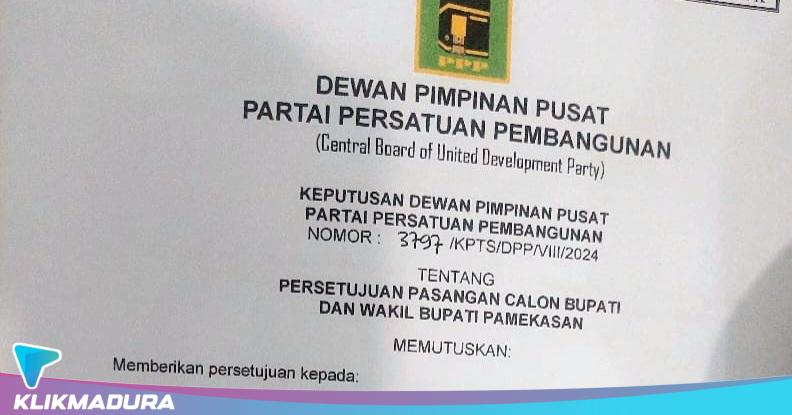 PPP Resmi Usung Ra Baqir-Taufadi Maju Pilkada Pamekasan 2024
