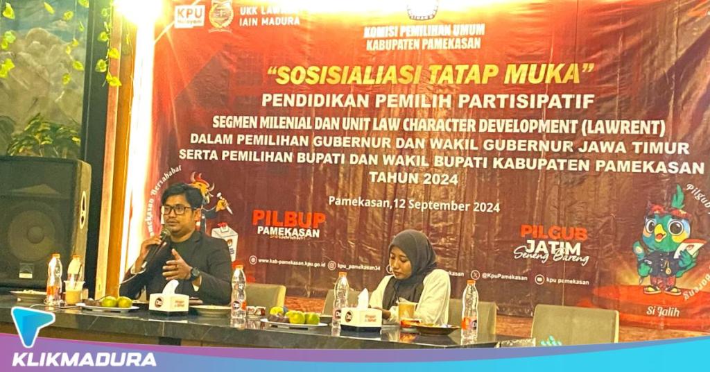 KPU Pamekasan Dorong Kaum Milenial Berpartisipasi Aktif Sukseskan Pilkada Serentak 2024